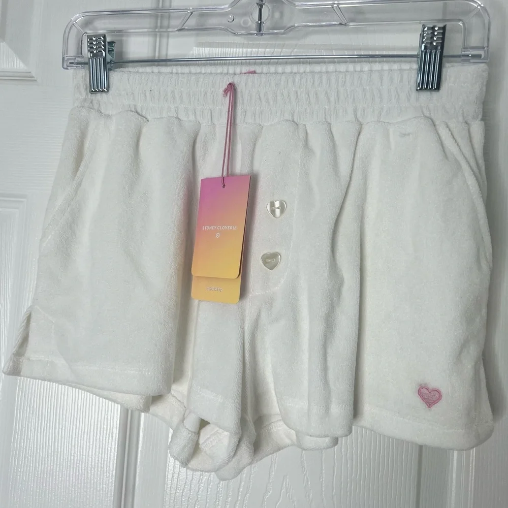 NWT Stoney Clover Lane X Target White Terry Shorts Sz XS - Picture 4 of 6